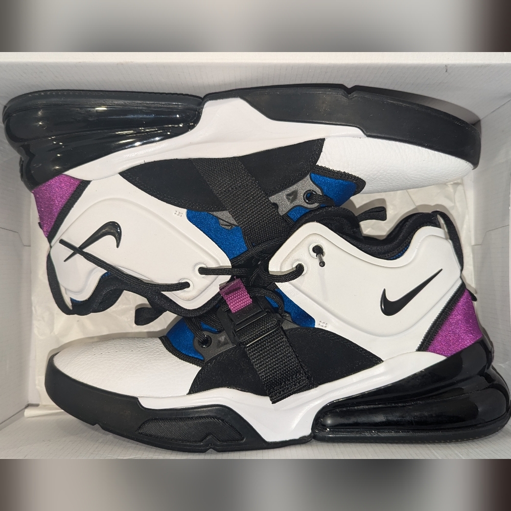 Nike Air Force 270White Black Lyon Blue (GS)